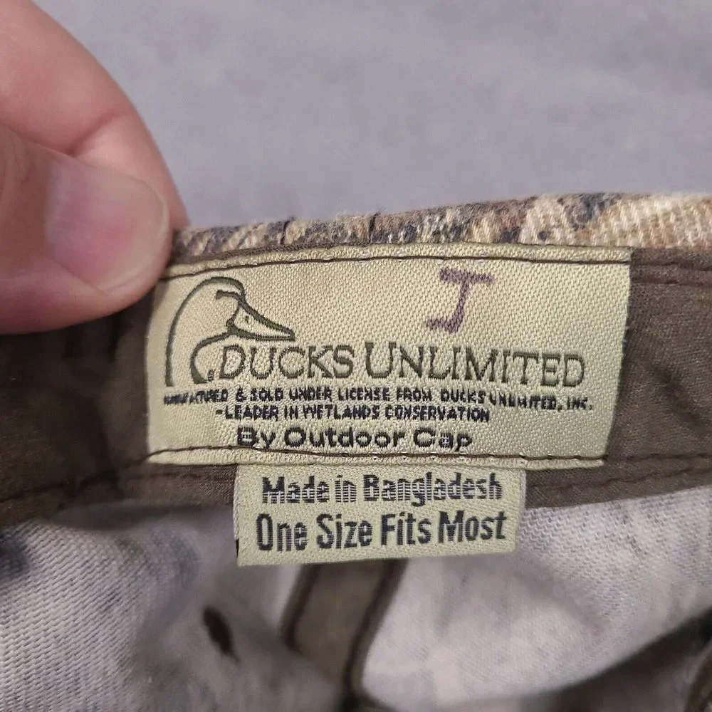 Ducks Unlimited Hat Cap Strapback‎ Brown Camo 70 Years Conservation DU Leader